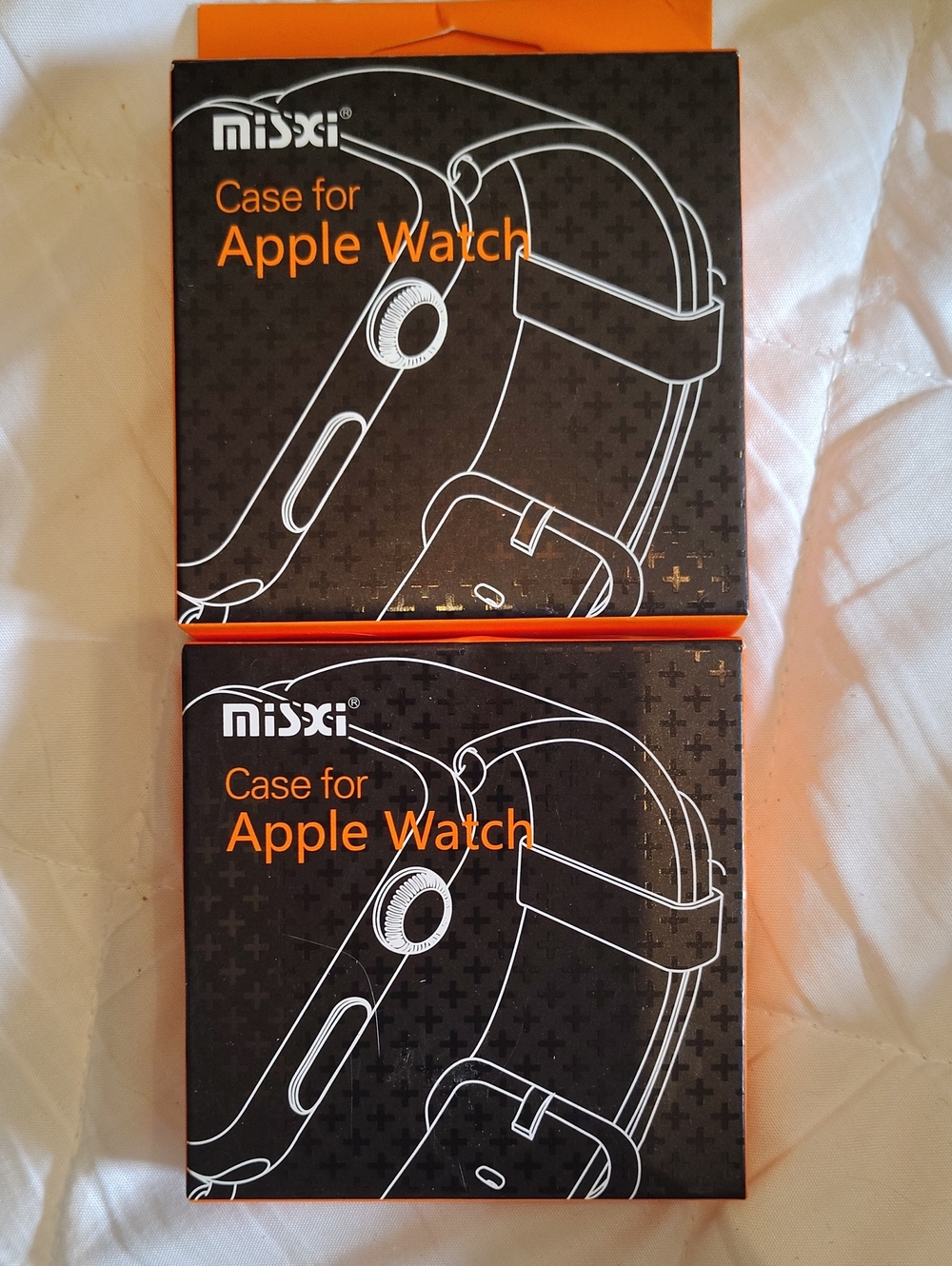 2 Packs Black Case for Apple Watch - Protective Cover Series 3 /2 38Mm - MX8